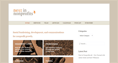 Desktop Screenshot of nextinnonprofits.com