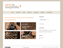 Tablet Screenshot of nextinnonprofits.com